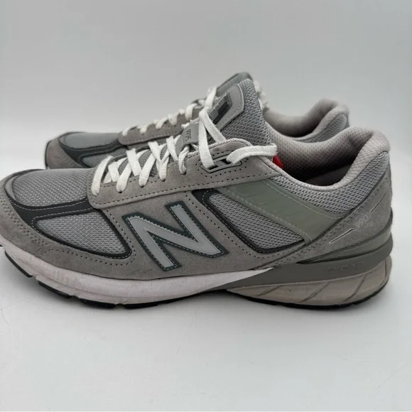 New Balance Grey Mesh Suede 990v5 Sneakers